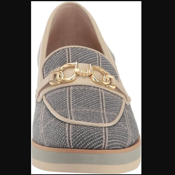 NYDJ Women's Edward Suede Wedge Loafer Shoes In Gray Size 9 NIB - Picture 3 of 12